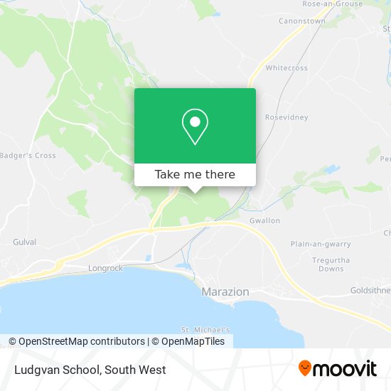 Ludgvan School map