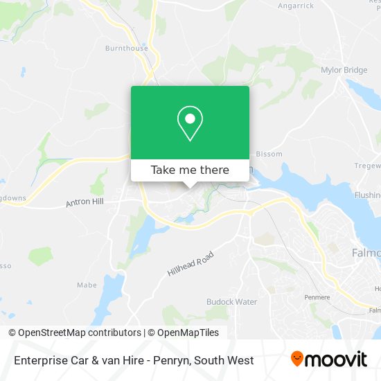 Enterprise Car & van Hire - Penryn map