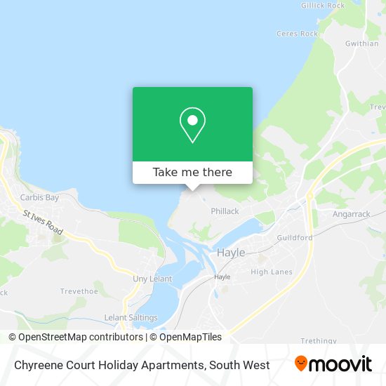 Chyreene Court Holiday Apartments map