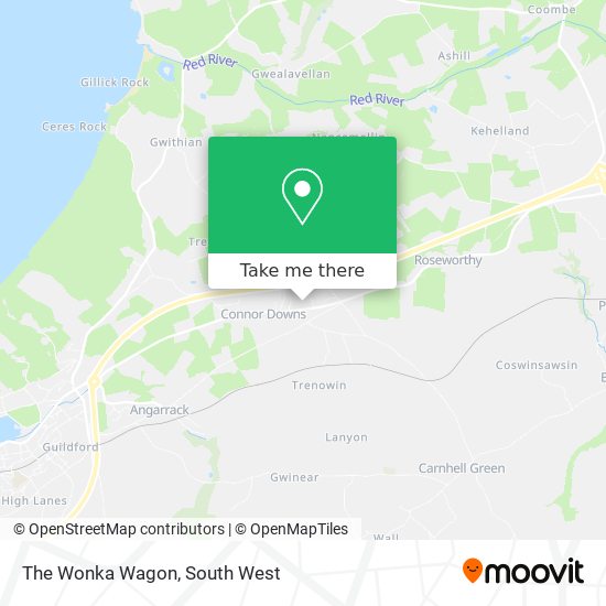 The Wonka Wagon map