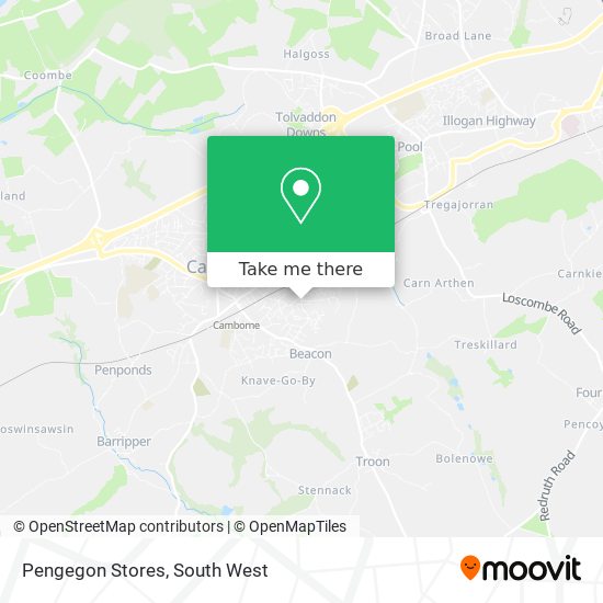 Pengegon Stores map