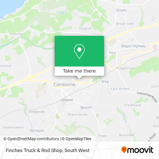 Finches Truck & Rod Shop map