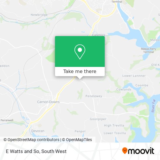 E Watts and So map