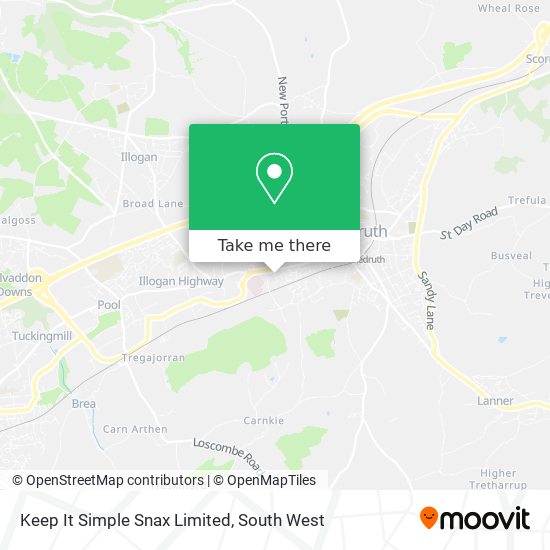 Keep It Simple Snax Limited map