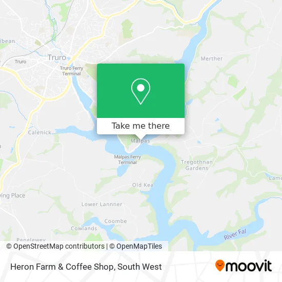 Heron Farm & Coffee Shop map