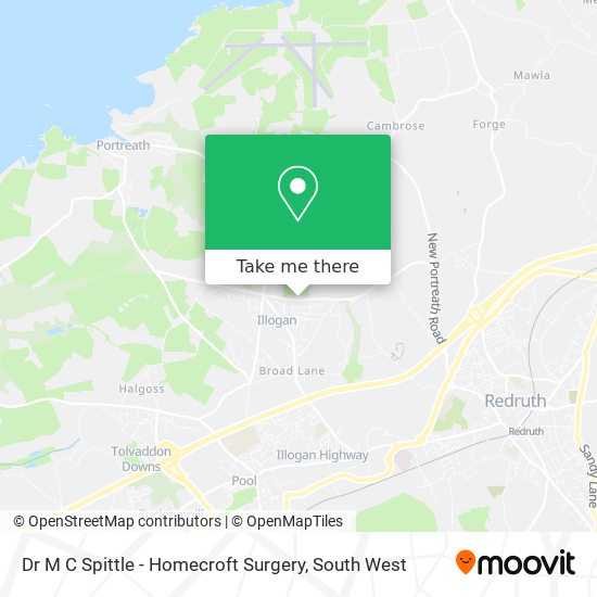 Dr M C Spittle - Homecroft Surgery map