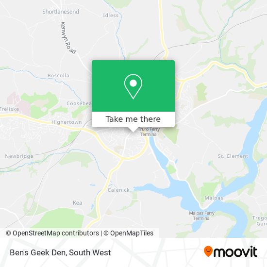 Ben's Geek Den map