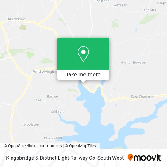 Kingsbridge & District Light Railway Co map