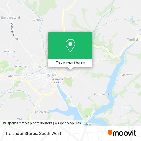 Trelander Stores map