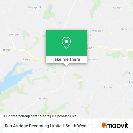 Rob Attridge Decorating Limited map