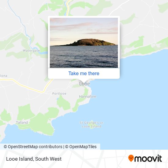Looe Island map