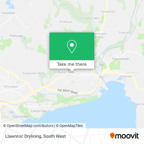 Llawnroc Drylining map