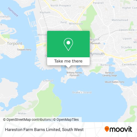 Hareston Farm Barns Limited map