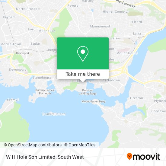 W H Hole Son Limited map