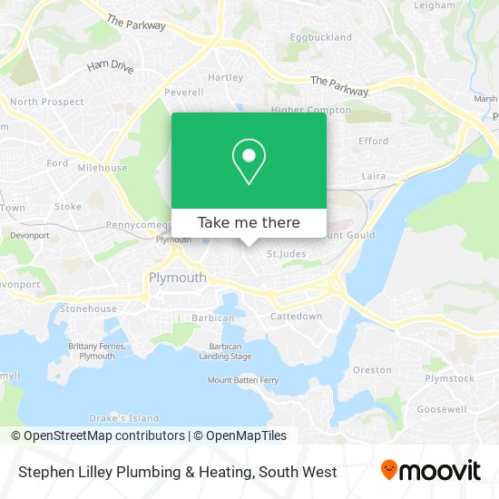 Stephen Lilley Plumbing & Heating map