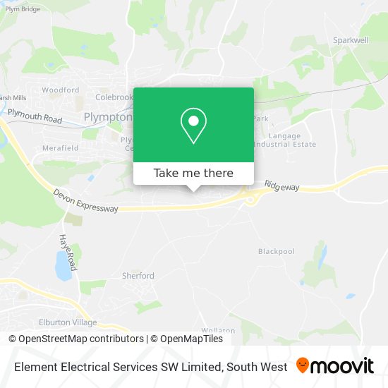 Element Electrical Services SW Limited map