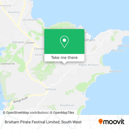 Brixham Pirate Festival Limited map