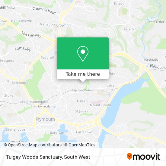 Tulgey Woods Sanctuary map