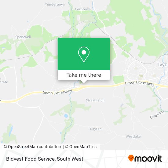 Bidvest Food Service map