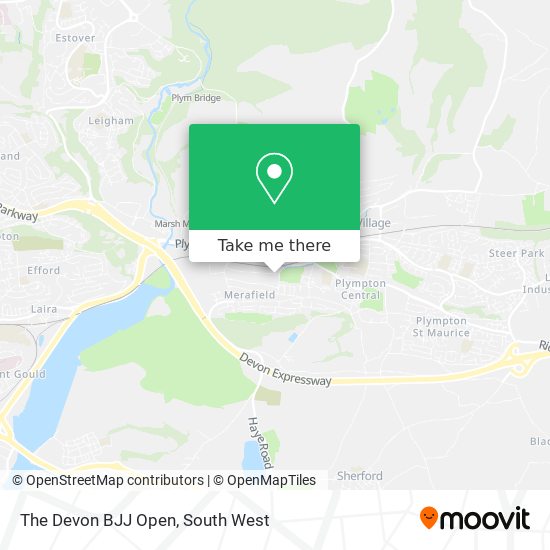 The Devon BJJ Open map
