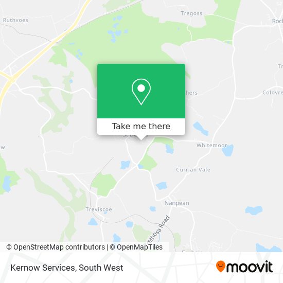 Kernow Services map