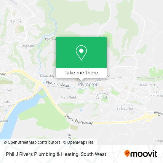 Phil J Rivers Plumbing & Heating map