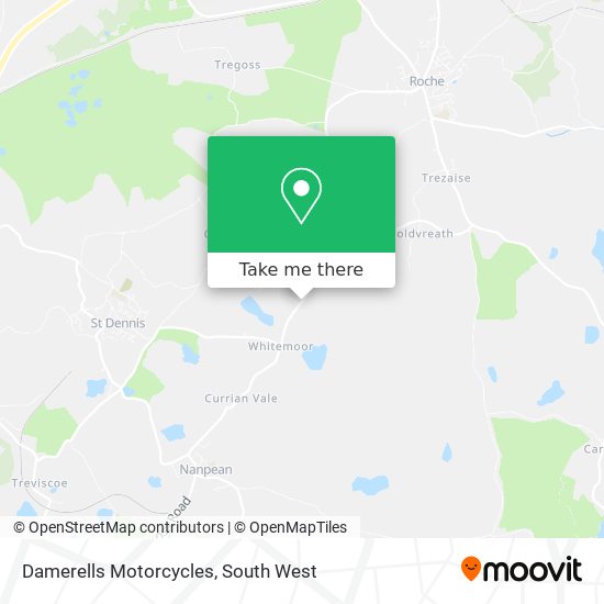 Damerells Motorcycles map