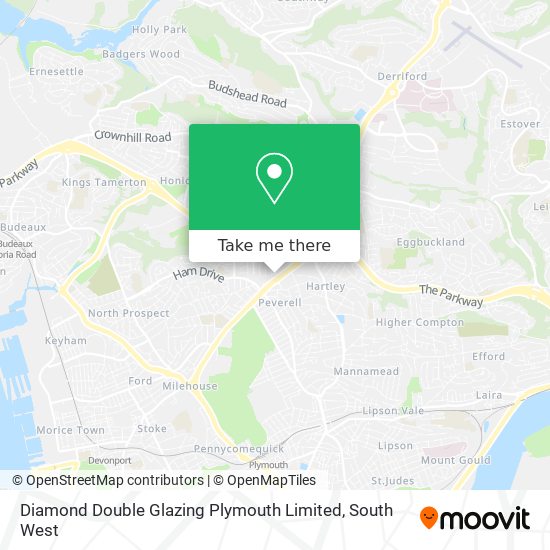 Diamond Double Glazing Plymouth Limited map