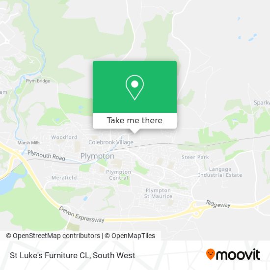 St Luke's Furniture CL map