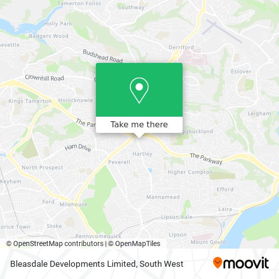 Bleasdale Developments Limited map