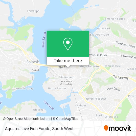 Aquarea Live Fish Foods map