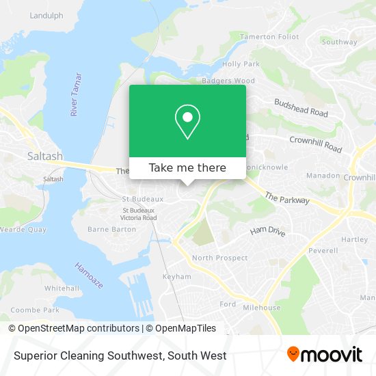 Superior Cleaning Southwest map