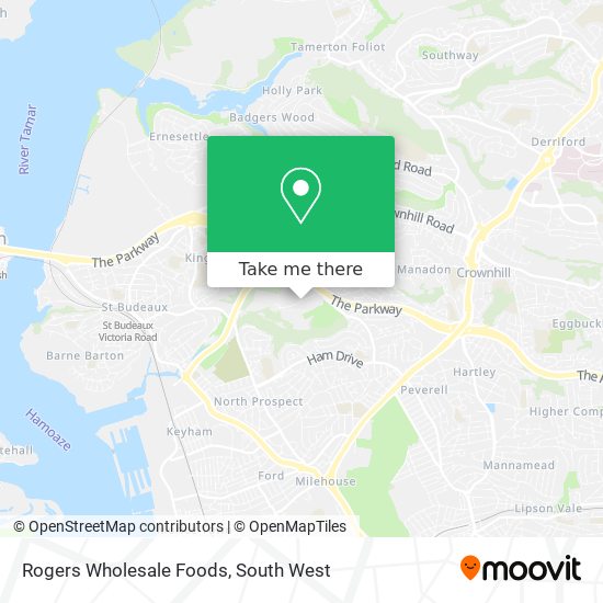 Rogers Wholesale Foods map