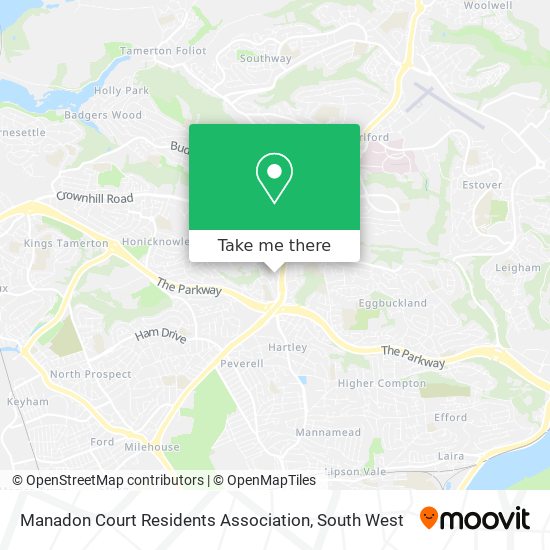 Manadon Court Residents Association map