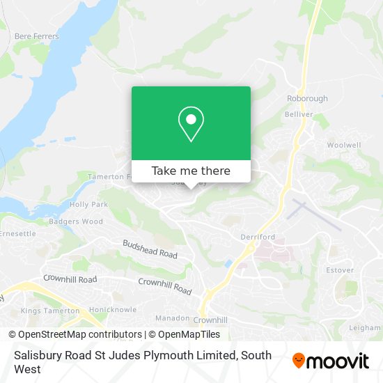 Salisbury Road St Judes Plymouth Limited map