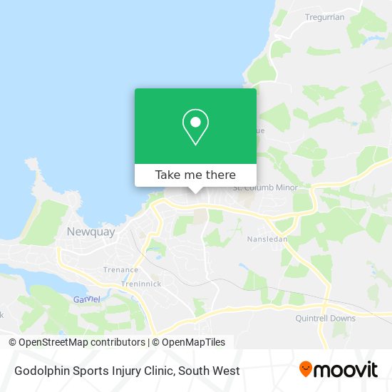 Godolphin Sports Injury Clinic map