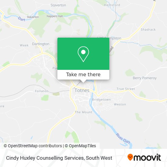 Cindy Huxley Counselling Services map