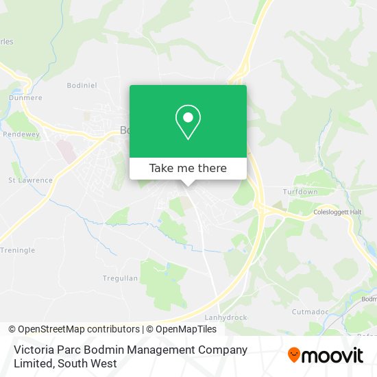 Victoria Parc Bodmin Management Company Limited map