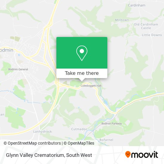 Glynn Valley Crematorium map