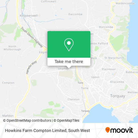 Howkins Farm Compton Limited map
