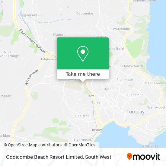 Oddicombe Beach Resort Limited map