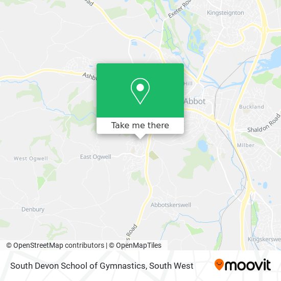 South Devon School of Gymnastics map
