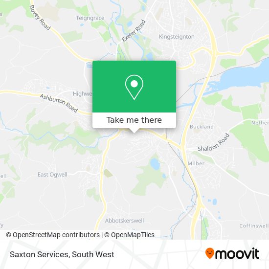 Saxton Services map