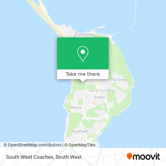South West Coaches map