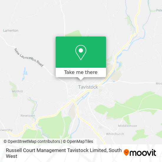 Russell Court Management Tavistock Limited map