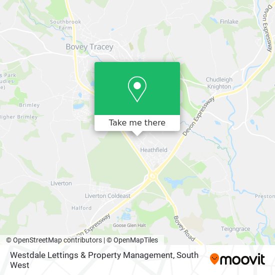 Westdale Lettings & Property Management map