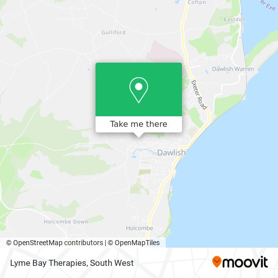Lyme Bay Therapies map