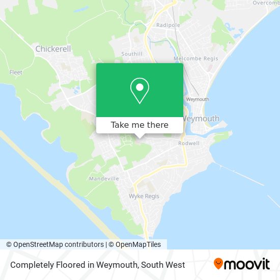 Completely Floored in Weymouth map