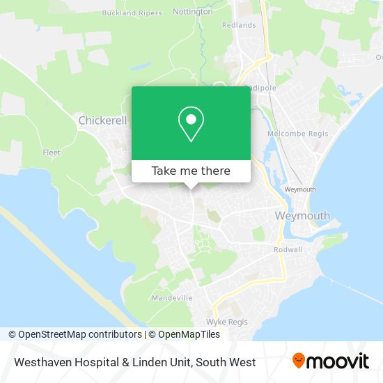 Westhaven Hospital & Linden Unit map