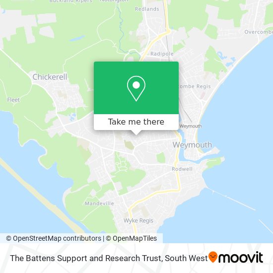The Battens Support and Research Trust map